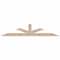 Ekena Millwork Saratoga Smooth Timber Gable Bracket, Douglas Fir, 108"W x 22"H x 5 1/2"D x 5 1/2"F, 5/12 Pitch GBW108X22X0606SAR00SDF - alternate 1